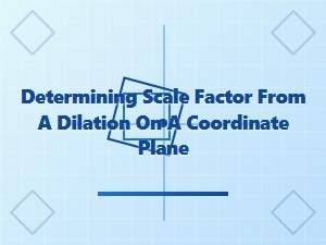 Calculating a Dilation's Scale Factor on the Coordinate Plane