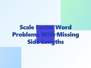 Solving Scale Factor Problems with Missing Side Lengths